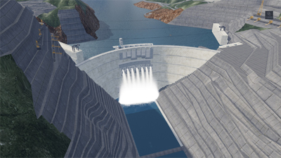 Dam Water Flow Visualization