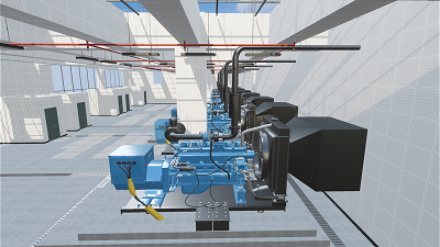 Diesel Generator Room - Industrial Digital Twin System