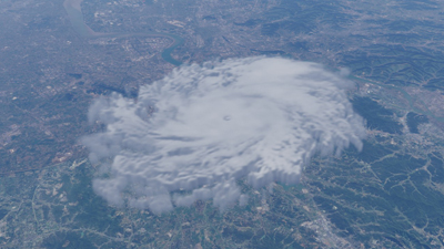 [Function Demo] Volumetric Cloud Loading and Cloud Map Real-Time Weather Cloud Display