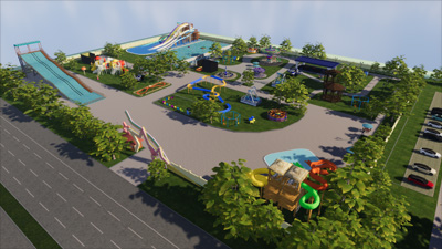Children's Playground Scene Visualization