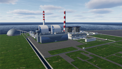 Visualization of Mining Factory Park