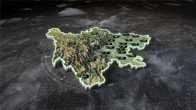 Sichuan Province 3D Map - Hyper-Realistic Style