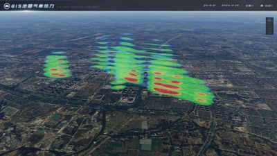 GIS Map Weather Heat Map