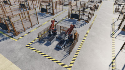 Large Factory Visualization