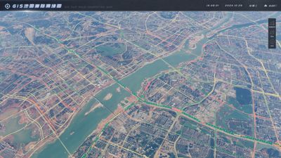 GIS Map Road Congestion Diagram