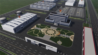 Warehouse Factory Park Visualization