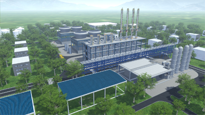 Gas Plant Industrial Park Visualization