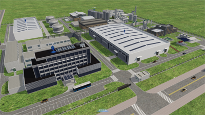 Industrial Production Park Visualization