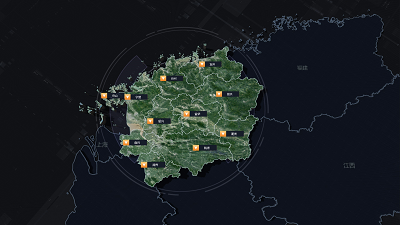 Zhejiang Province 3D Map_Realistic Style 3D Map
