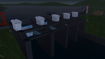 Night-Time Water Gate Visualization