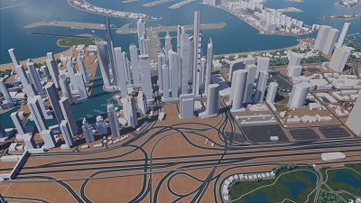 City Scene Display Visualization