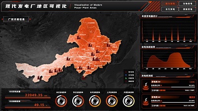 Modern Power Plant Regional Visualization