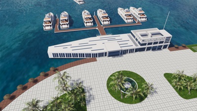 Seaside Yacht Port Digital Twin System