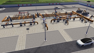 Gas Pipeline Display Visualization
